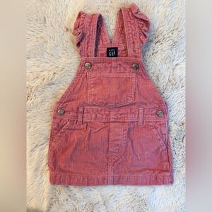GAP baby corduroy overall dress 12-18 month